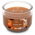 (2 pack) Mainstays Pumpkin Spice Scented 3 Wick Candle, 11.5 oz.