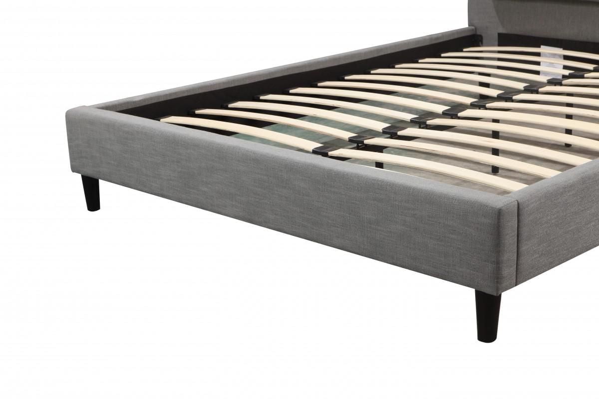 Jason King Platform Bed, Grey