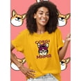 thumbnail image 2 of Corgi Mama T-Shirt Women -Image by Shutterstock, Female 4X-Large, 2 of 4