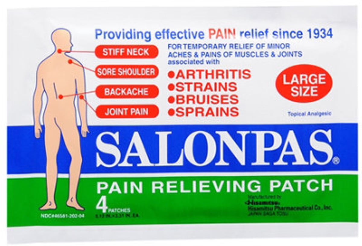 Salonpas Patches Large 4 Each (Pack of 4)
