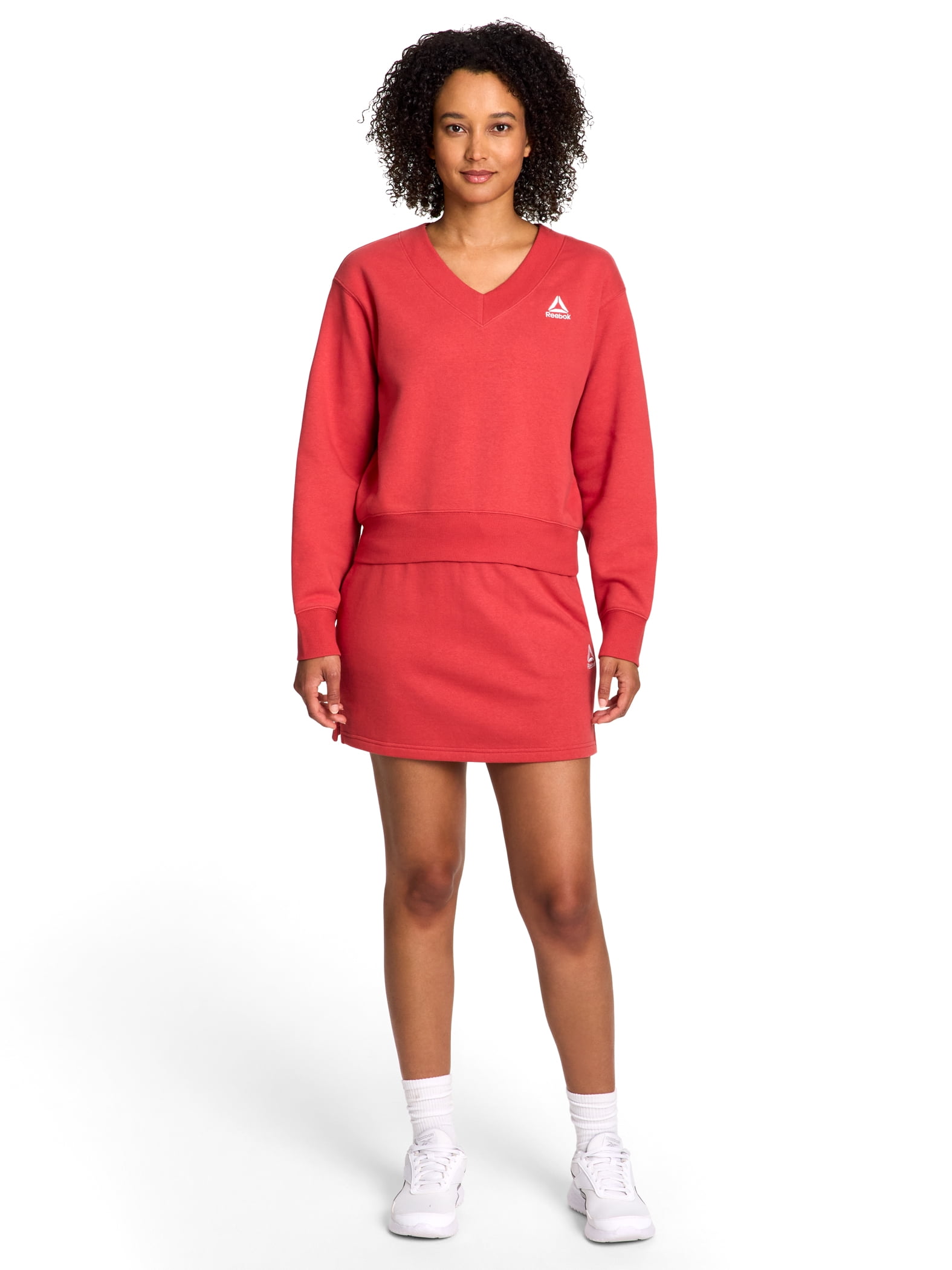 Reebok Women's Squad V-Neck Sweatshirt, Sizes XS-XXXL