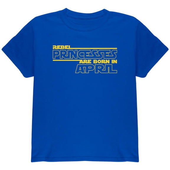 Rebel Princesses are Born in April Youth T Shirt Royal Youth X-SM