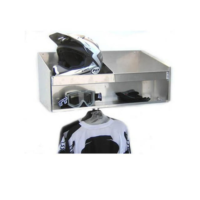 Pit Posse 448 Helmet Bay Double Mount, Silver