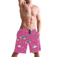 thumbnail image 5 of Dailycode Men's Quick Dry Swim Trunks Beach Shorts Casual Summer Board Shorts with Pockets, Rainbow Cloud Heard Flower Star, 5 of 8