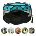 thumbnail image 6 of Rzvnmko Portable Foldable Pet Tent Playpen Fence Puppy Pen Soft Kennel Cat Cage Safe Guard Indoor Outdoor, 6 of 8