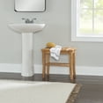 thumbnail image 6 of Linon Bracken Bathroom Stool with Shelf, 18" Seat Height, Natural Bamboo Finish, 6 of 10