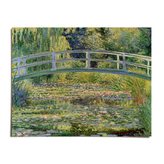 The Waterlily Pond with the Japanese Bridge - Claude Monet - 8x10 - Wall Art Print - UNFRAMED