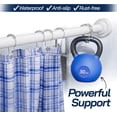 thumbnail image 6 of PrimeCook Shop Adjustable Shower Curtain Rod 26–78 Inch – No Drill Spring Tension Rod, Rust-Resistant Stainless Steel, Non-Slip Telescopic shower Rod for Bathroom, Window, Closet, Bedroom (White), 6 of 16
