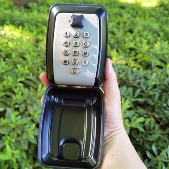 Key Box Wall Mounted Large Key Box Secure Waterproof Outdoor Key Box with 12 Code Rustproof Weatherproof Heavy Duty Key
