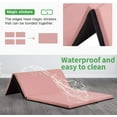 thumbnail image 6 of Gymnastics Mat 4x6x2, Folding Exercise Mats with Carrying Handles for Gymnastics for Home 4 Folding Tumbling Mat for Indoors 2 Inch Thick Portable Gym Mat for Adults, Pink, 6 of 7
