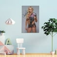 thumbnail image 4 of Charlotte Flair Canvas Poster Home Decor Poster Wall Art Hanging Picture Print Bedroom Decorative Painting Posters Room Aesthetic 16x24inch(40x60cm), 4 of 6