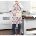 thumbnail image 2 of Mainstays Chef Kitchen Apron, 28" x 32" Cotton Apron with Pocket for Cooking, Baking, Gardening, Multi Floral Yellow Gingham, 2 of 7