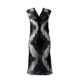 thumbnail image 1 of Ropa Playa Ocean Pacific para Mujer Vestido Largo Cuello V Sin Mangas Negro Talla Única, 1 of 4