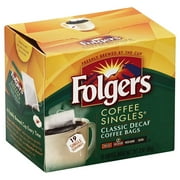 Folgers Classic Medium Roast Decaf Coffee, 19 Count Singles Serve (3 Pack)