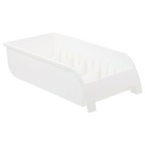 PTOOTP Multi-Function Kitchen Dish Strainer Rack with White Plastic, Dish Drying Organizer for Countertop