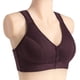 thumbnail image 5 of Sonducket Sujetador de algodón TureClos para mujeres de mediana edad, sujetador de algodón sin aros, cierre frontal de talla grande, Bralette Ropa interior morado oscuro 38/85, 5 of 6