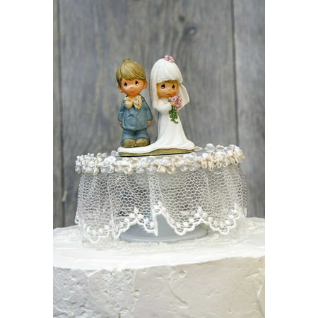 Precious Moments Lace Wedding  Cake  Topper  High quality 