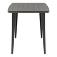 thumbnail image 4 of Furniture of America Brigg Rectangle Wood Gray and Black Dining Table, 4 of 7