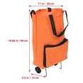 thumbnail image 2 of IFANLANDOR Chariot de Courses avec Roues en Tissu Oxford Orange 1ensemble, 2 of 8