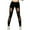 #302-Black, variant on AUNVITO Women's High Waist Yoga Pants with Elastic Mesh & Bonded Design for Workout, Fitness, Black Polyester Stretchy Gym Leggings