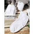 thumbnail image 4 of Lsupdaol 12 Pairs Bulk Mens Socks Moisture Wicking Casual Sports Ankle Socks for Homeless Unisex Adult Men Women, 4 of 6