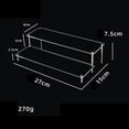 thumbnail image 3 of Acrylic Display Stand Riser for Jewelry Models Toys stand acrylic riser Storage, Stand (Color : 2 Tiers Widh 27x15cm, 3 of 8