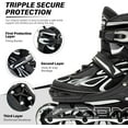 thumbnail image 4 of Adjustable Flashing Inline Skates, All Wheels Light Up, Fun Illuminating Skates for Kids Men Adult Women and Boys, 4 of 14