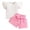b28-Pink, variant on KPOPLK Toddler Baby Girl Summer Clothes Funny Print Short Sleeve Top Short Casual Outfit 3 6 12 18 Month 2T 3T 4T(2-3 Years,Red)