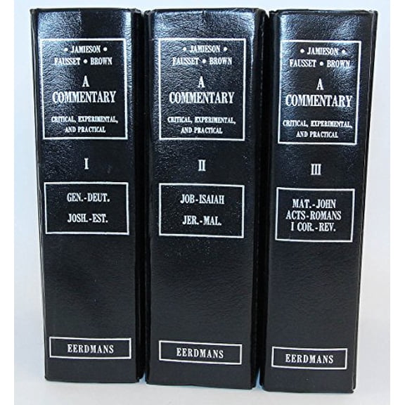 Pre-Owned A Commentary: Critical, Experimental, and Practical on the Old and New Testaments (3 Volume Set), 9780802821584, 0802821588, Hardcover,