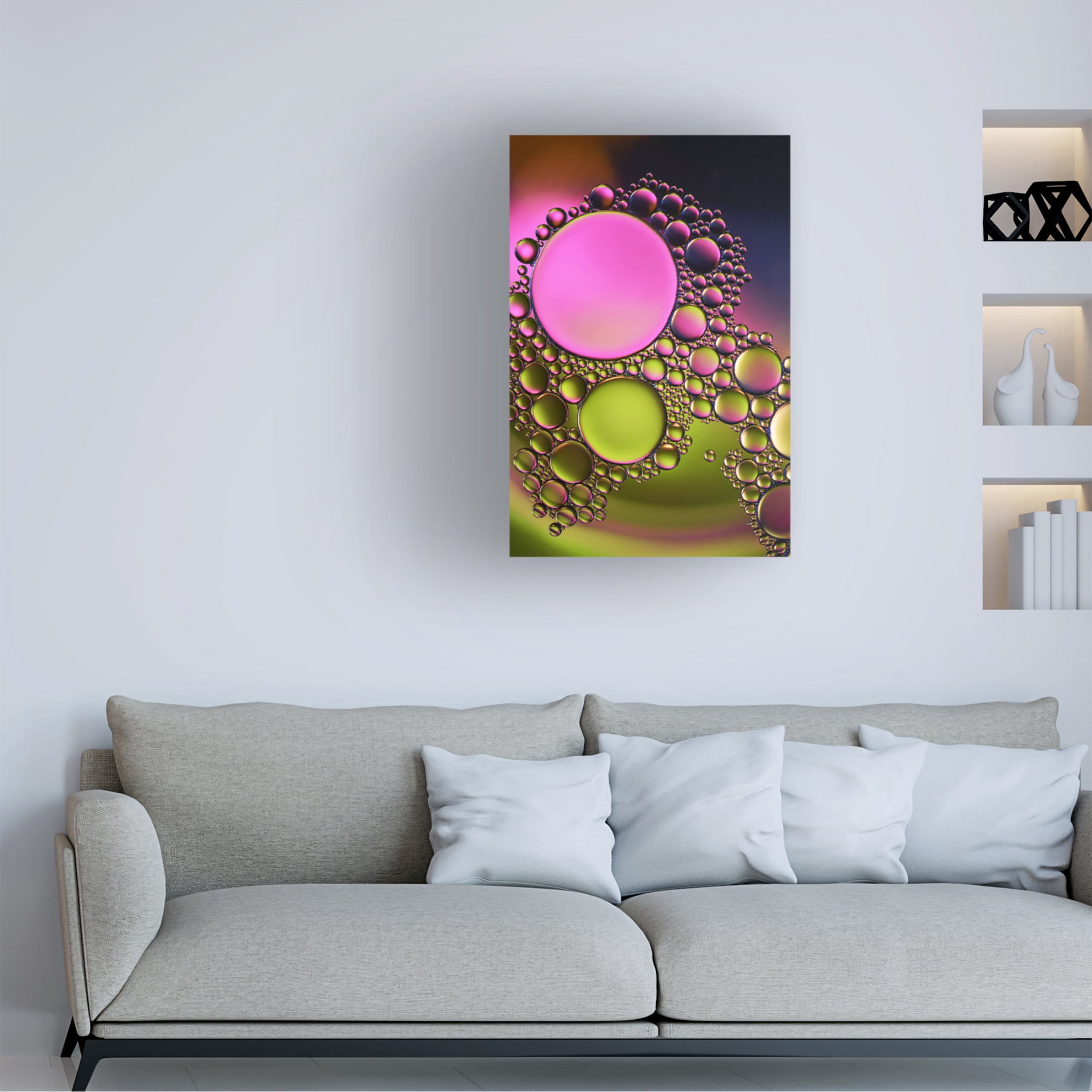 Canvas Wall Art - Heidi Westum 'Pink Influence' Wall Art for Living Room, Bedroom, or Office Décor by Trademark Fine Art - 30 x 47 Inches