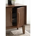 thumbnail image 3 of Kate and Laurel McCutcheon Modern Mango Wood Side Table with Storage Cabinet, 22 x 14 x 22, Walnut Brown, Transitional Wooden End Table for Use as Bedroom Nightstand or Entryway Decor Accent, 3 of 9
