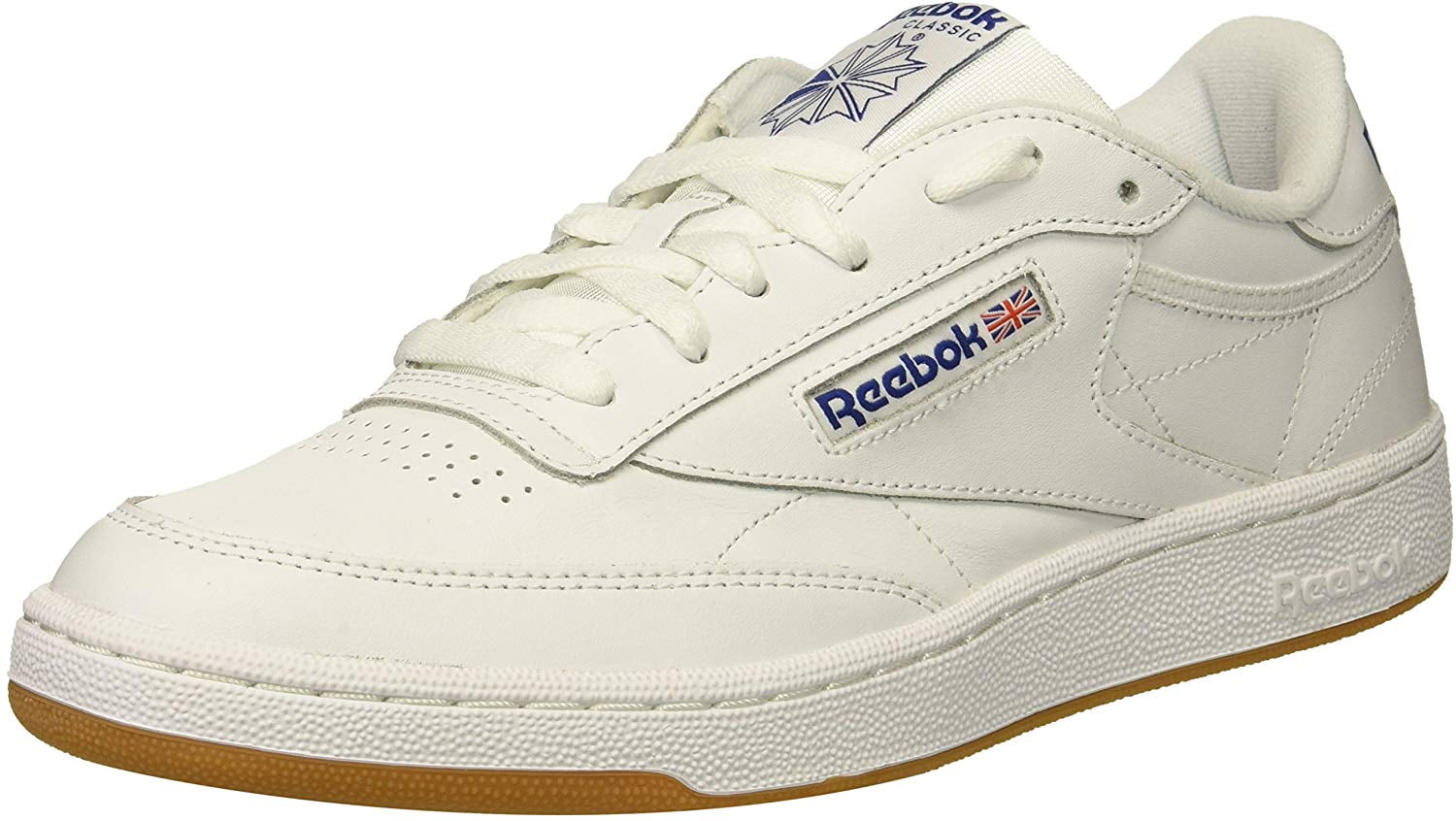 reebok club c 85 intense white royal gum
