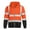 Orange, variant on Pitauce Mens Hi Vis Hoodies, Zip Up Safety Jacket with Reflective Strips, High Visibility Work Hoodie for Construction (Available in Big & Tall)