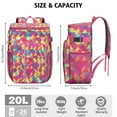 thumbnail image 3 of Abstract Geometric Insulated Backpack Cooler 20L - Leakproof Picnic & Beach Cooler Bag - Pop Art Design with High-Capacity Storage, 3 of 6