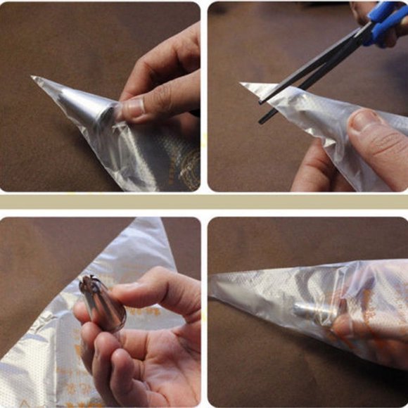 200Pcs Icing Piping Decorator Bags Plastic Disposable Pastry Piping Bags Disposable Cake Decorating Bags Anti-Burst Cupcake Icing Bags