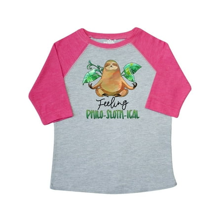 

Inktastic Feeling Philo-Sloth-ical Funny Sloth with Plants Gift Toddler Boy or Toddler Girl T-Shirt