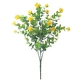 thumbnail image 2 of Guirnalda artificial de eucalipto, rosas, follaje y hojas de eucalipto para el hogar Amarillo, 2 of 9