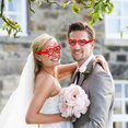 thumbnail image 7 of Dserhfy 6 Pcs Cute Valentine's Day Glasses Red Pink Love Heart Paper Glasses Dress Up Photo Booth Props for Birthday Valentine's Day Party Supplies, 7 of 7