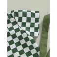 thumbnail image 6 of Coduop Toddler Boys Outfit Set Checkerboard Short Sleeve Lapel Shirts Tops Straps Shorts 2Pcs Suit, 6 of 8