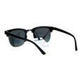 thumbnail image 4 of SA106 Kids Size Boys Half Horn Rim Hipster Retro Sunglasses Black Silver, 4 of 4