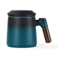 thumbnail image 1 of 12oz Ceramic Tea Cup with Infuser Steeper and lid for Loose Leaf Tea with Fine Mesh Strainer, 1 of 5
