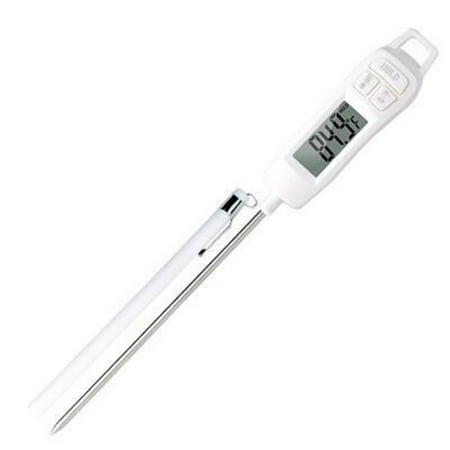 

Youpineg Thermometer for Water Liquid Candle and Cooking. Instant Read Food with Long Probe for Cooking Meat Bbq! (White)