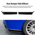 thumbnail image 4 of 2 Pcs Rear Bumper Skirts Splitters, Left Right Lightweight Car Rear Bumper Lip Splitter, ABS Bumper Side Skirt Spoiler Splitter Replacement for Impreza  STI VA 2015-2021, 4 of 7