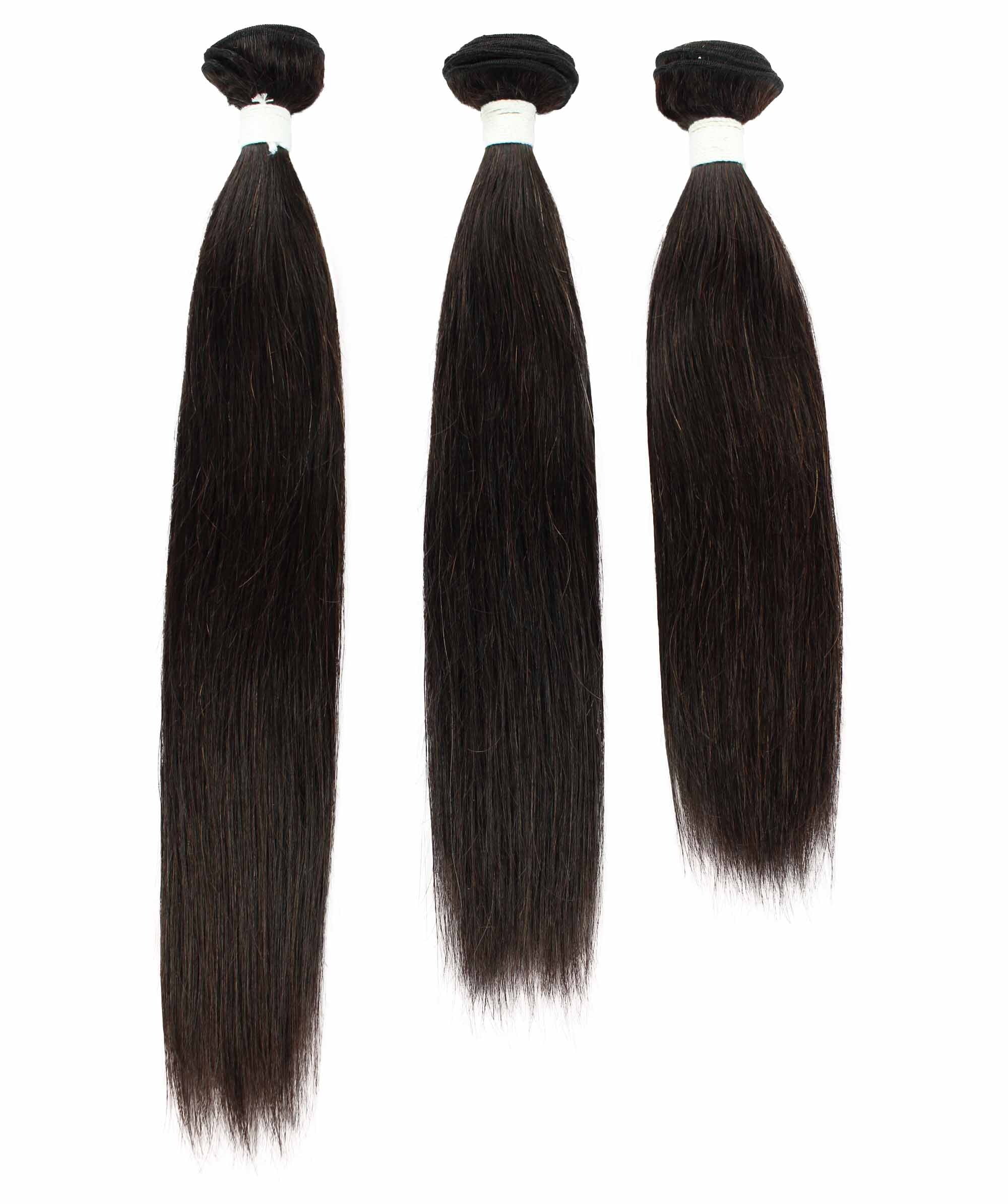 LUXLUXE Women Rico 100% Unprocessed A7 Grade Human Hair Bundle 10 Inches 101214 Lengths Free Part 4X4 Hand Tied Swiss Lace Closure