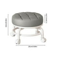 thumbnail image 7 of Round Rolling Stool, Easy to Move Roller Stool, Soft Cushion Fillinng Adjustable Rolling Stool, Quiet Rotation Rolling Stool, Swivel Stool Chair for Kitchen, Spa, Bar, Home, Officce Use, 7 of 7