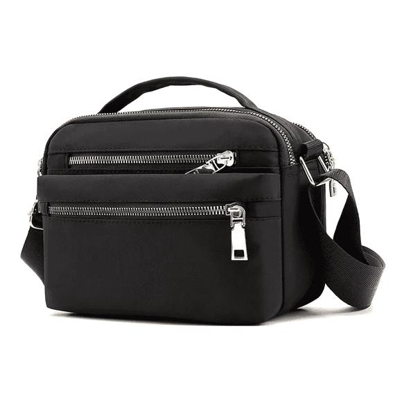 Bolsa Crossbody Mujer Alta Capacidad Nylon Correa Ajustable negro