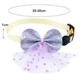 thumbnail image 5 of Bowknot Cat Collar Soft Kitten Collar Solid , Comfortable Breakaway Buckle Adjustable Pet Collar for Kitty Cats Puppy, 5 of 8