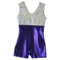 thumbnail image 3 of O3GL005 Girl's Girls Gymnastics Biketard - Purple, 3 of 4