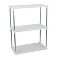 thumbnail image 2 of Three Floor Plastic Bathroom Storage Rack Washbasin Floor Type Kitchen Storage Rack Bathroom Kitchen Organizer(White), 2 of 6