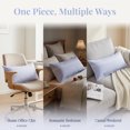 thumbnail image 5 of Unique Bargains 2 Pack Cotton Smooth Cooling Envelope Closure Pillowcases Blue D, 5 of 5